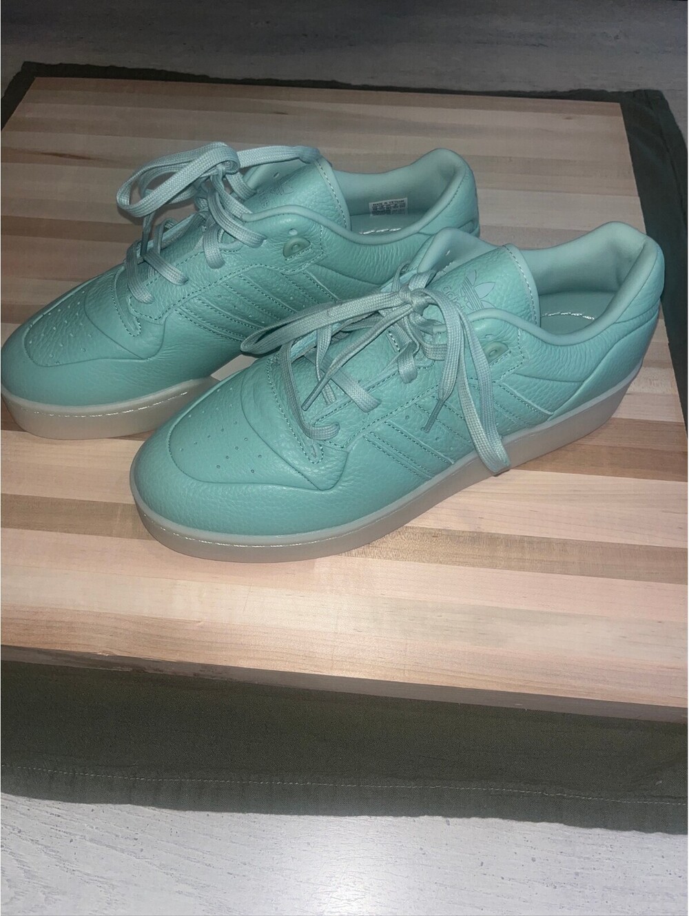 Mint Green Lace Up Sneakers